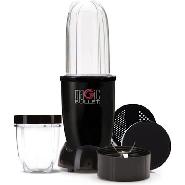 Blender Magic Bullet - NUTRIBULLET - 2 kuppia mukana 570 ml ja 350 ml - 200W - Musta Svart