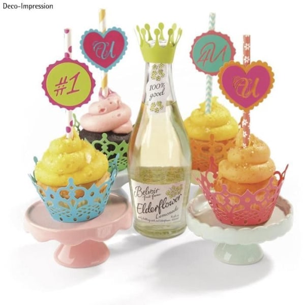 Leikkuumuotti ja kohokuviointi - Sizzix - Muffini - 2 in 1 - Leikkaus ja kohokuviointi - 3,81-17,46cm