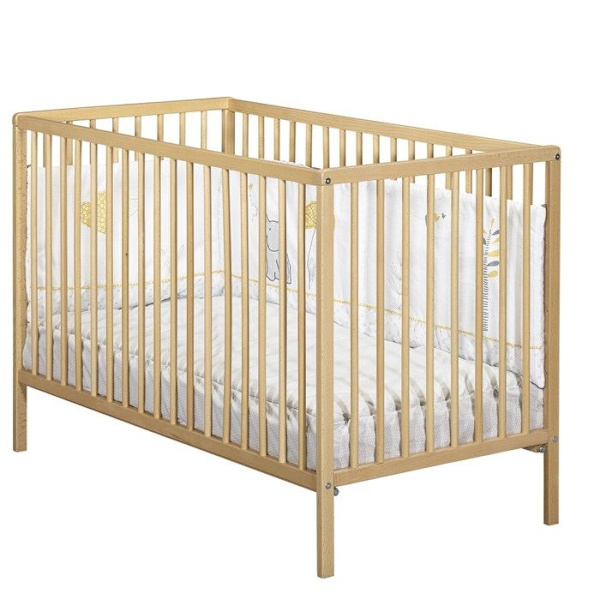 Vauvansänky - 120 x 60 cm - Babyprice First - Kaikki tangot - Luonnonpuuta Beige