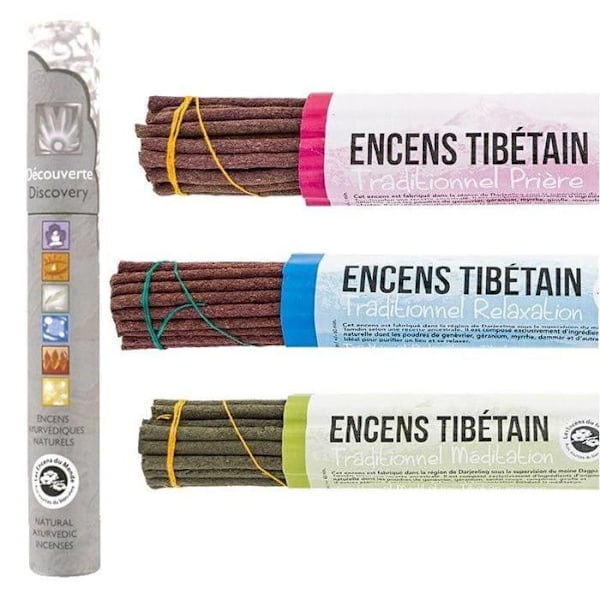 Tibetansk røgelse 95 pinde + ayurvedisk opdagelse røgelse 14 pinde