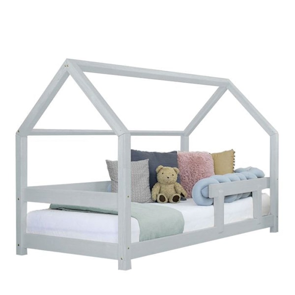 Lit cabane enfant TERY 70 x 160 lys grå Grå