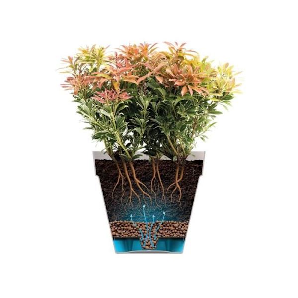 ELHO Loft Urban Tall 42 pyöreä kukkaruukku - Harmaa - Ø 42 x K 56 cm - ulkokäyttöön Varmgrå