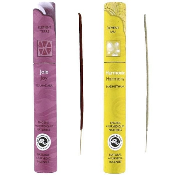 Duo af ayurvedisk røgelse - Glæde & Harmoni