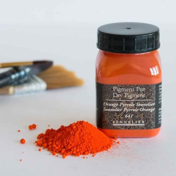 Pigment til fremstilling af maling - 25 g krukke - Pyrrole Orange