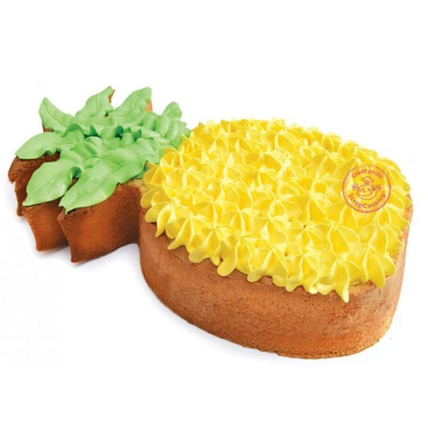XXL ruostumattomasta teräksestä valmistettu leivonnainen - ananas