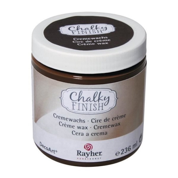 Rayher Hobby RAYHER Chalky Finish creme de cire boks på 236 ml creme de cire på vandbasis