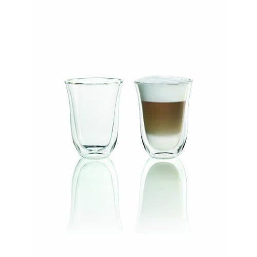 Set med 2 Latte Macchiato-koppar - DELONGHI - Innehåll 33 cl - Dubbelväggar