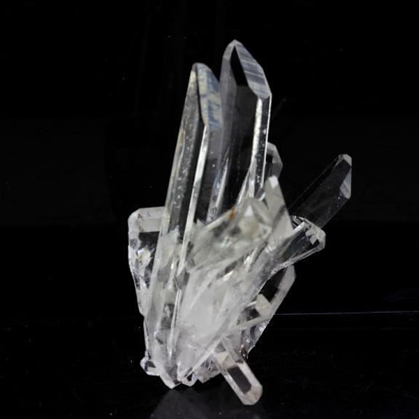 Pierre - ABIJOUX - Quartz biterminé - 47,0 ct - La Gardette Mine - Grå
