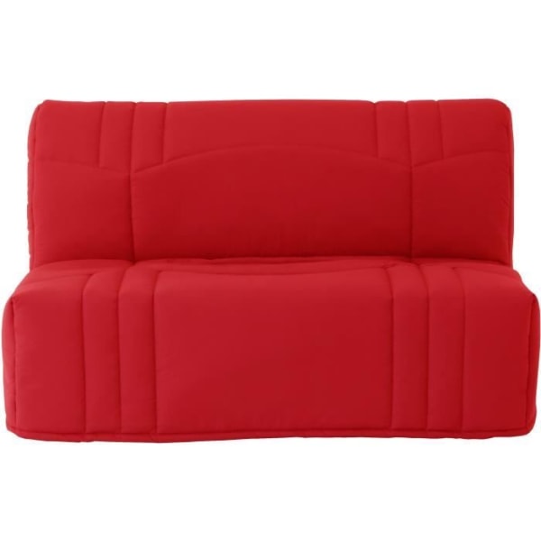 BZ DREAM Bänk - 100 % rött bomullstyg - Säng 140x190 cm - Klassisk - Mjuk