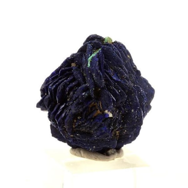 Sten og mineraler. Chessylit (Azurit). 17,0 ct. Chessy-les-Mines, Frankrig.
