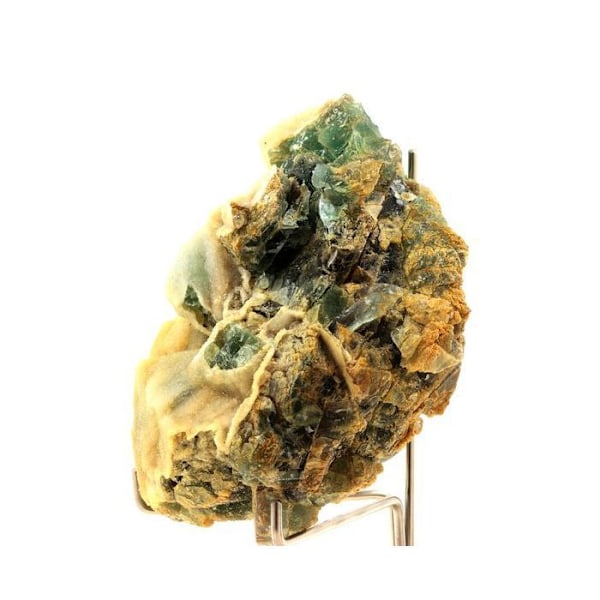 Sten og mineraler. Fluorit + Kvarts. 2671,0 ct. La Barre, Puy-de-Dôme, Frankrig.