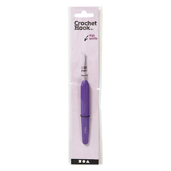 Virknål - Ej specificerad - ref 42382 - Ergonomisk - Aluminium - Plasthandtag Lila