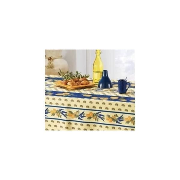 Nappes Provençales - PROMO LINGE - Citron - Polyester - 240 x 150 cm - blå blå