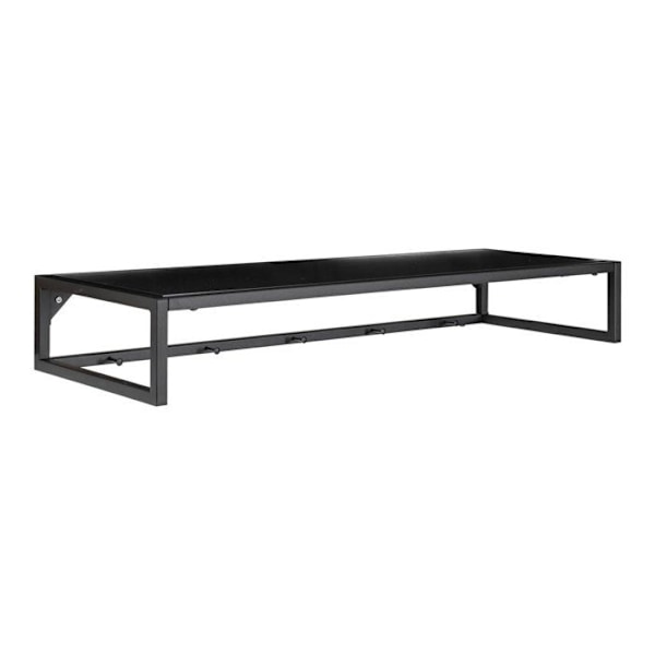 Svart vägg hatthylla 80 x 28 cm Svart