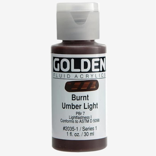 Golden : Flydende Akrylmaling : 30ml (1oz) : Brændt Umber Lys