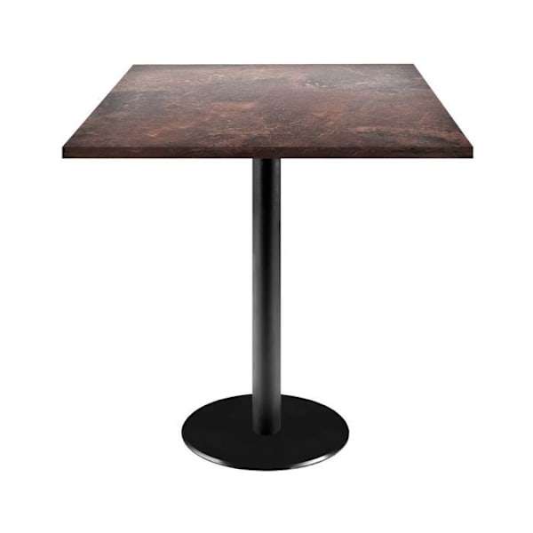 Bord 70 x 70 cm - Rom stenrust model kastanj