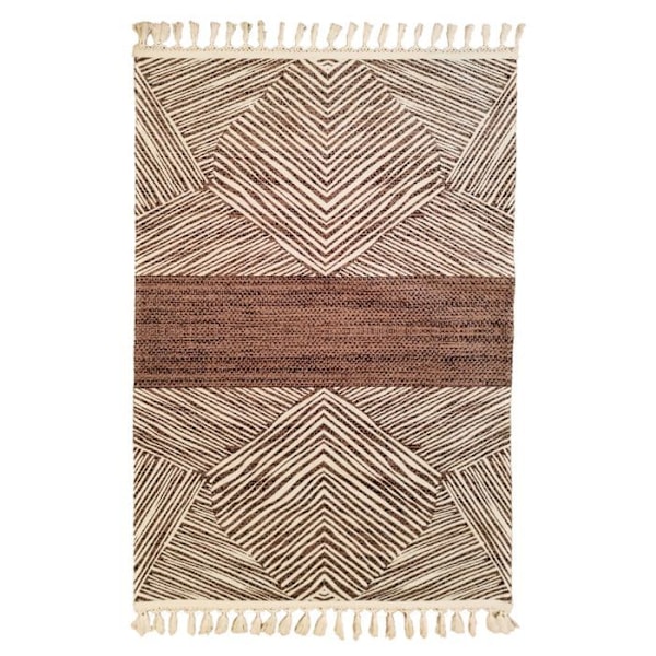 Tæppe - ANATOLIAN STAR - TINGHIR - 300x400 cm - Polyester - Antiskrid - Chic og varm Beige