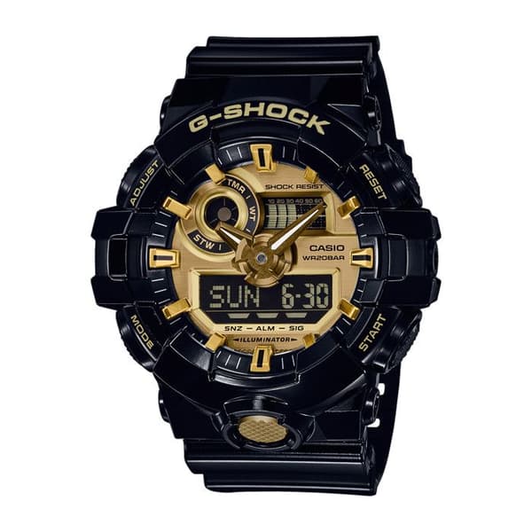 CASIO - Resin Watch - G-SHOCK - Sort Gul