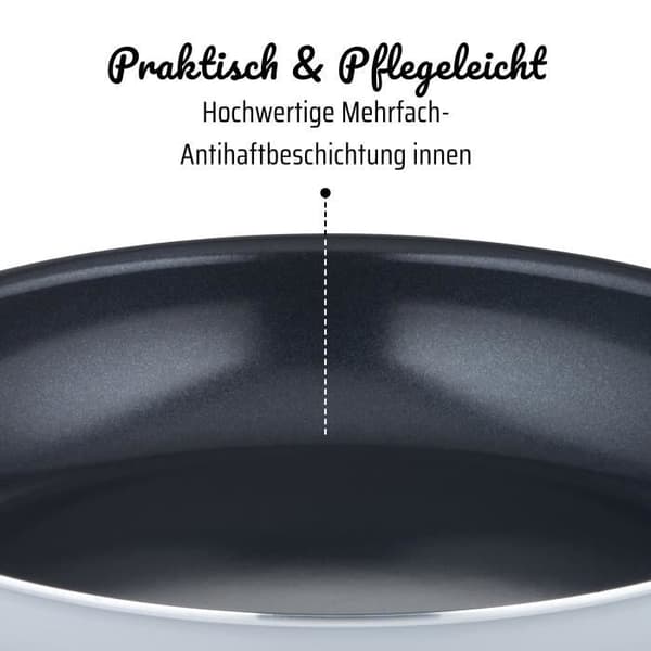 Professionel pande - GSW - PRO BASIC - 24 cm - Induktions - Tykt smedealuminium - Gastronomisk kvalitet