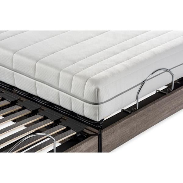 ERGO 2 Dreamzone elektrisk relaxmadrass + boxspringset - 2x90x200 cm - Pocketfjädrar - DEKO DREAM Ergo 2 Grå ek