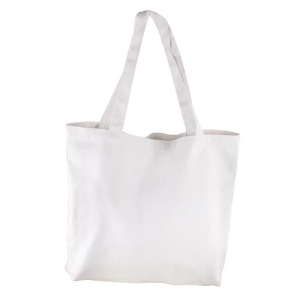 Basic Shopper, vit, 46x35cm, 330g-m², tab-bag 1st.