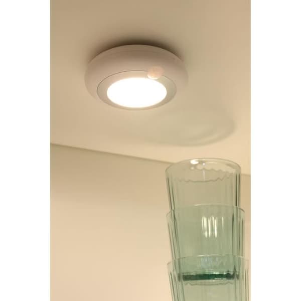 Sæt med 2 LED-dressinglamper - GAO - 80 lumen, PIR-sensor, AAA-batterier Vit