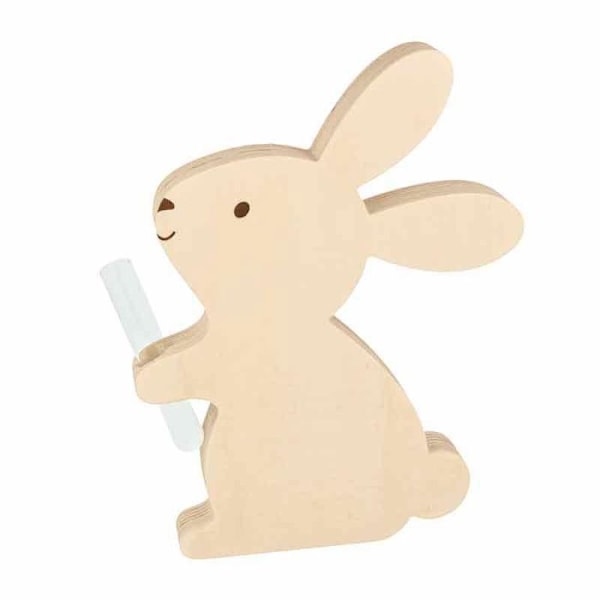 Soliflore af træ 18 x 24 x 2,5 cm - Kanin Beige