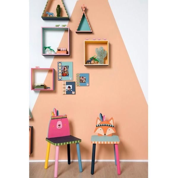 Tipi-puuhylly 2 kappaletta Beige
