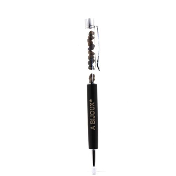 Sten og mineraler. Opal Boulder mineral pen fra Australien. Sort farve. Svart