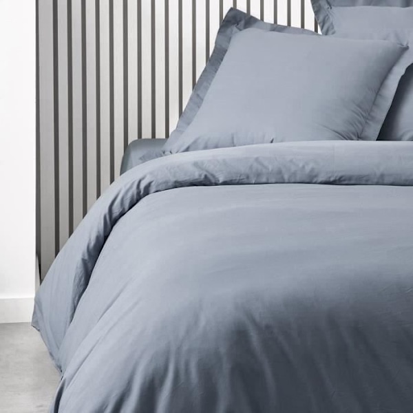 IDAG Essential påslakan - 240 x 260 cm - 2 personer - 100 % vanlig bomull - Denim Blå