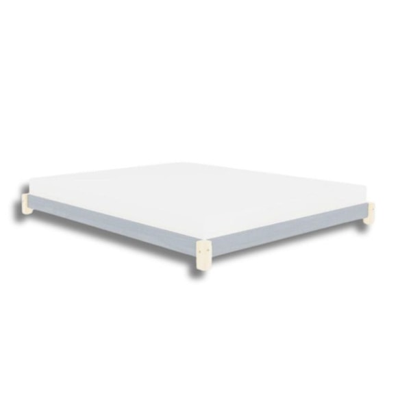 Kahempi TATAMI sänky 200 x 200 luonnollinen ja harmaa Grå