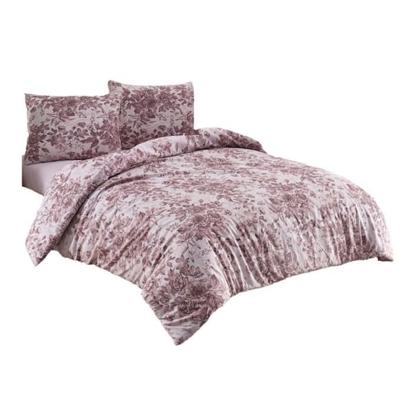 Sängkläder - SOFRANO - Rosa - 220x240 cm - 1 påslakan - 2 örngott Rosa