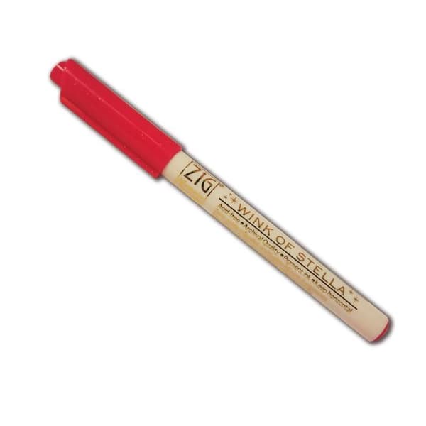 Glitter Marker - Tummanvaaleanpunainen Ros