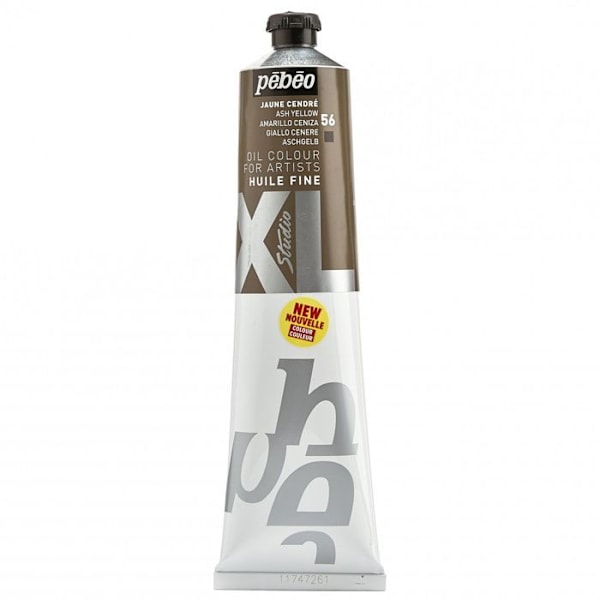 Oliefarve - Studio XL - Tube 200ml - Aske Gul - Uigennemsigtig farve - Lysbestandighed Aska gult