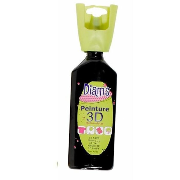Peinture Diam's 3D 37 ml Skinnende Sort Svart