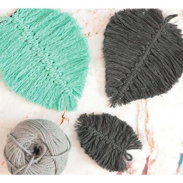 Bomull för macrame ø 2,5 mm x 80 m - vattengrön Grön