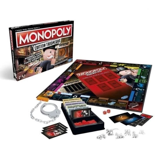 Monopolfuskare, brädspel, brädspel, fransk version Flerfärgad