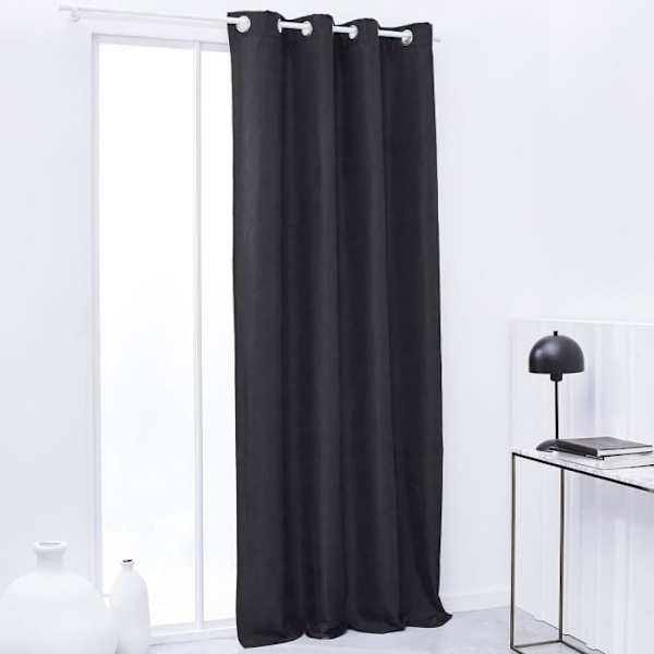 IDAG Essential Uni Värmeisoleringsgardin - 140 x 240 cm - Träkol Träkol