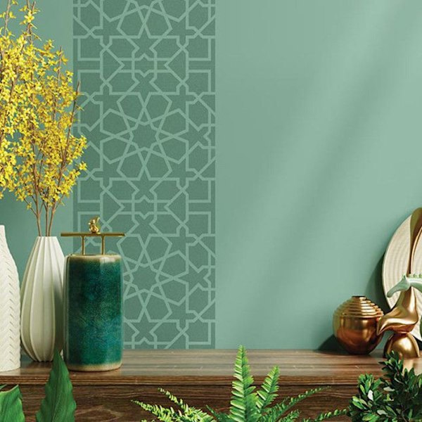 Dekorstencil - A4 - Oran - Plast - Beige - Vuxen - Blandat Beige