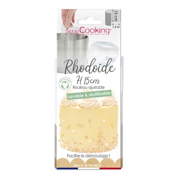 Uudelleen käytettävä Rhodoid-nauha 1,5 m x 15 cm Transparent