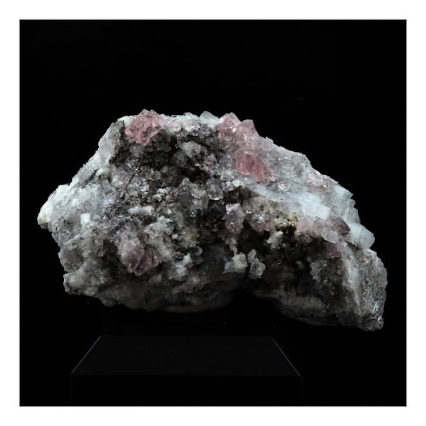 Sten og mineraler. Pink fluorit. 95,0 ct. Mont Blanc-massivet, Frankrig.