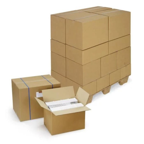 20 st förpackningskartonger 31 x 22 x 20 cm - Dubbel korrugerad kastanj