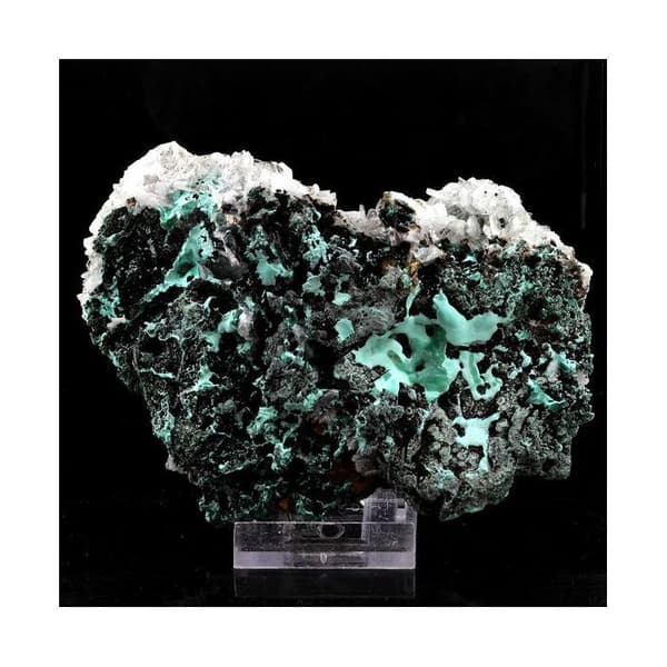 Sten og mineraler. Malakit + Baryt. 1551,5 øre. Congo...