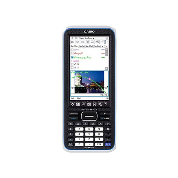 CASIO Grafisk lommeregner FX CP 400+E (Eksamenstilstand) grå