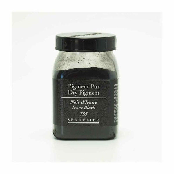 Pigment för färgskapande - 120 g burk - Elfenbenssvart Svart
