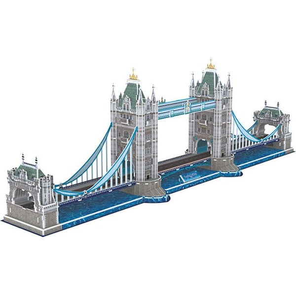Maquette af Tower Bridge til selvbygning Blå