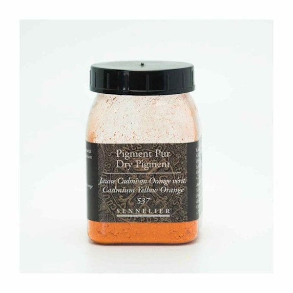 Pigment för färgskapande - 120 g burk - Äkta orange kadmiumgul Gul