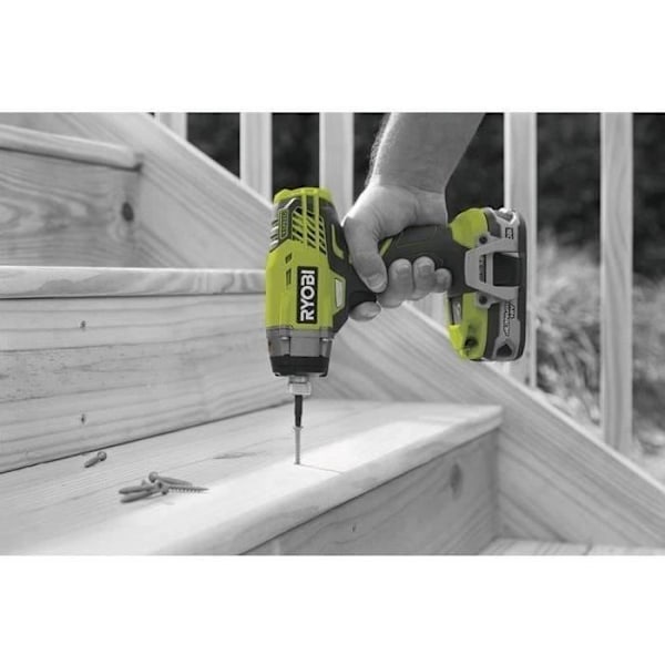 RYOBI - 18V ONE+ iskuruuvimeisseli - 3 tilaa: 40/120/220 Nm - 1/4" kuusiokäyttö - R18ID3-0