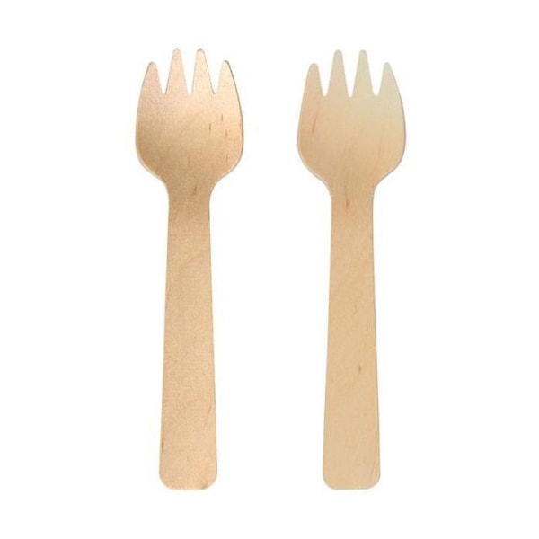 6 trægafler 10,5 cm Beige
