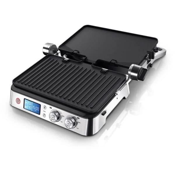 Multifunktionel grill - BRAUN - Multi Pro 9 - 2000 W - 3 varmeindstillinger - Sort / Stål Svart och rostfritt stål